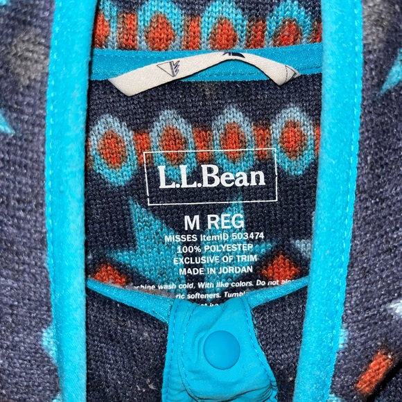 Cozy LL Bean, Womens, fleece lined pullover, medium - Picture 3 of 5